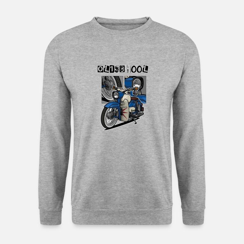 Sperber // Illustration - Unisex Pullover - Weißgrau meliert