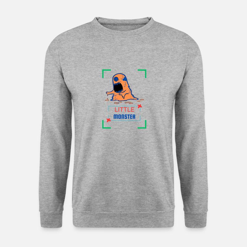 Little Monster - Unisex Pullover - Weißgrau meliert