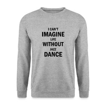 Danse Danse Musique - Sweat-shirt Unisexe - gris chiné - Devant - Alina (178cm) & Michal (187cm)