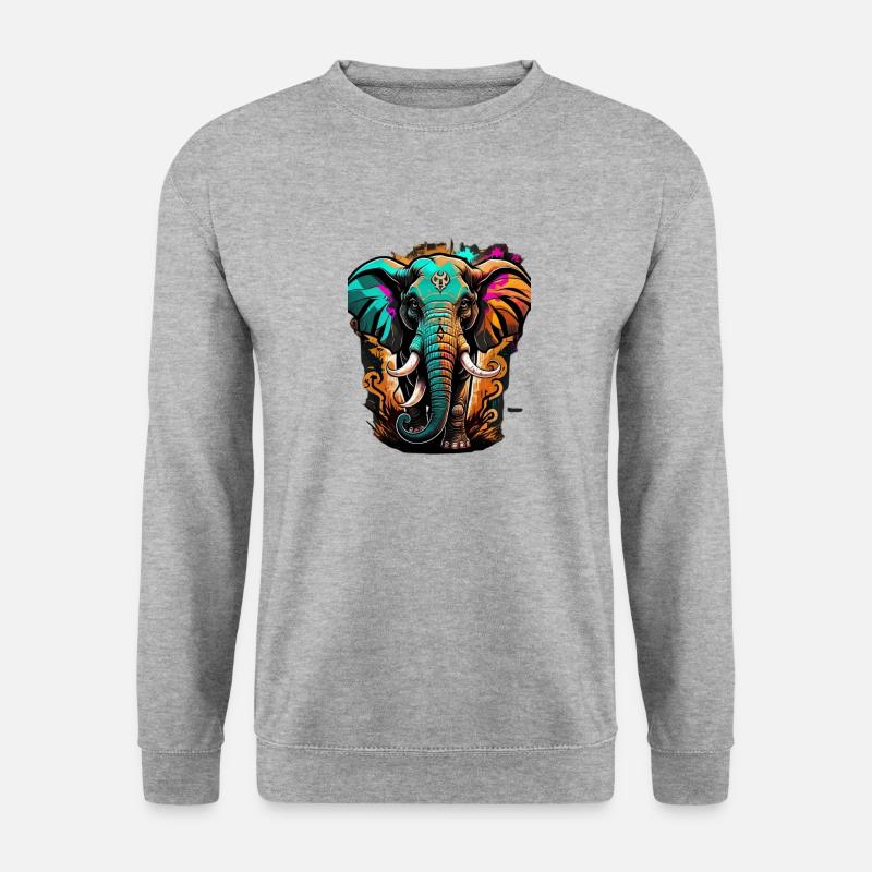 Graffiti Elephant - Unisex Sweatshirt - salt & pepper