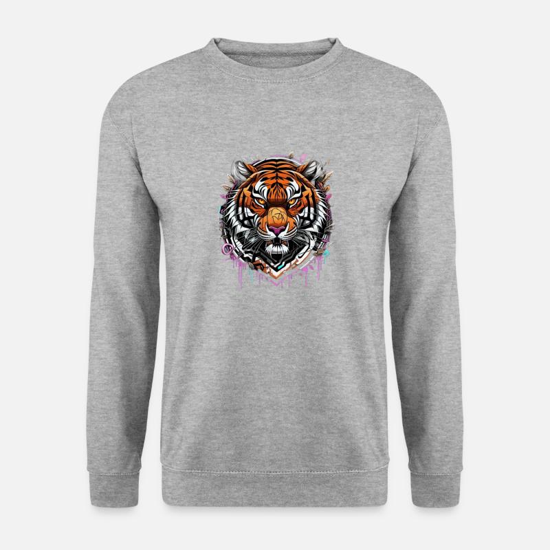 Graffiti Tiger - Unisex Sweatshirt - salt & pepper