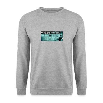 Gym Is My Second Home - Unisex Pullover - Weißgrau meliert - Vorne - Alina (178cm) & Michal (187cm)