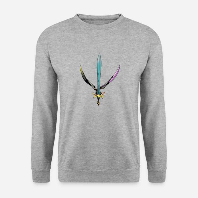 Waffen-Logo - Unisex Pullover - Weißgrau meliert