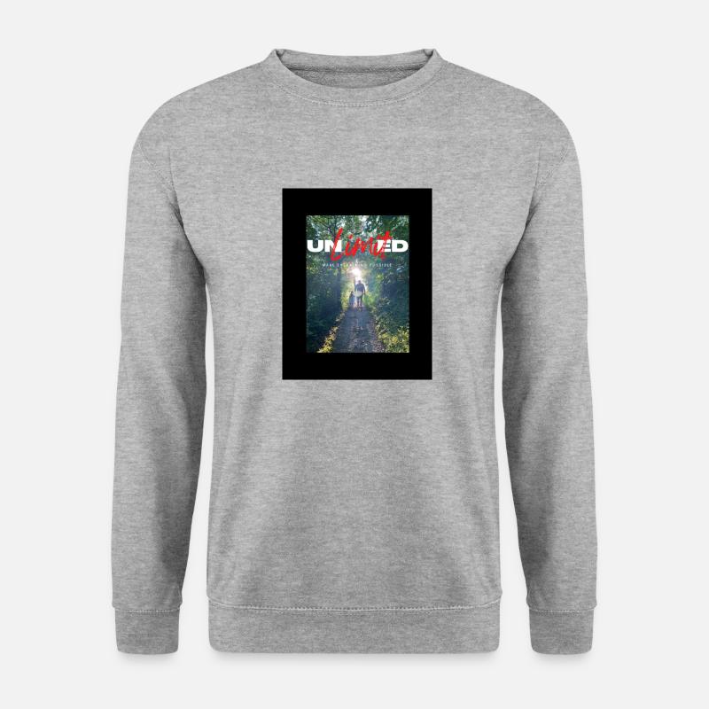 Vater Tochter - Unisex Pullover - Weißgrau meliert
