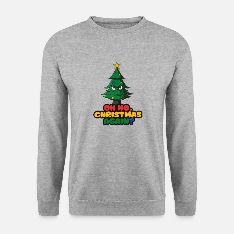 Christmas - Unisex Pullover - Weißgrau meliert
