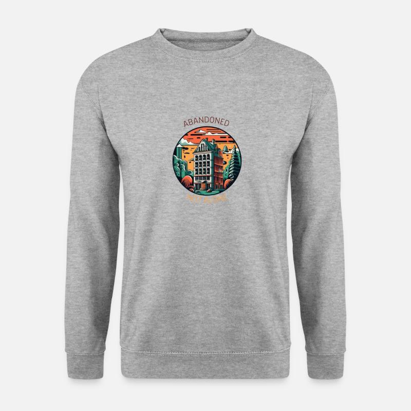 "Verlassen, nicht allein" - Unisex Pullover - Weißgrau meliert