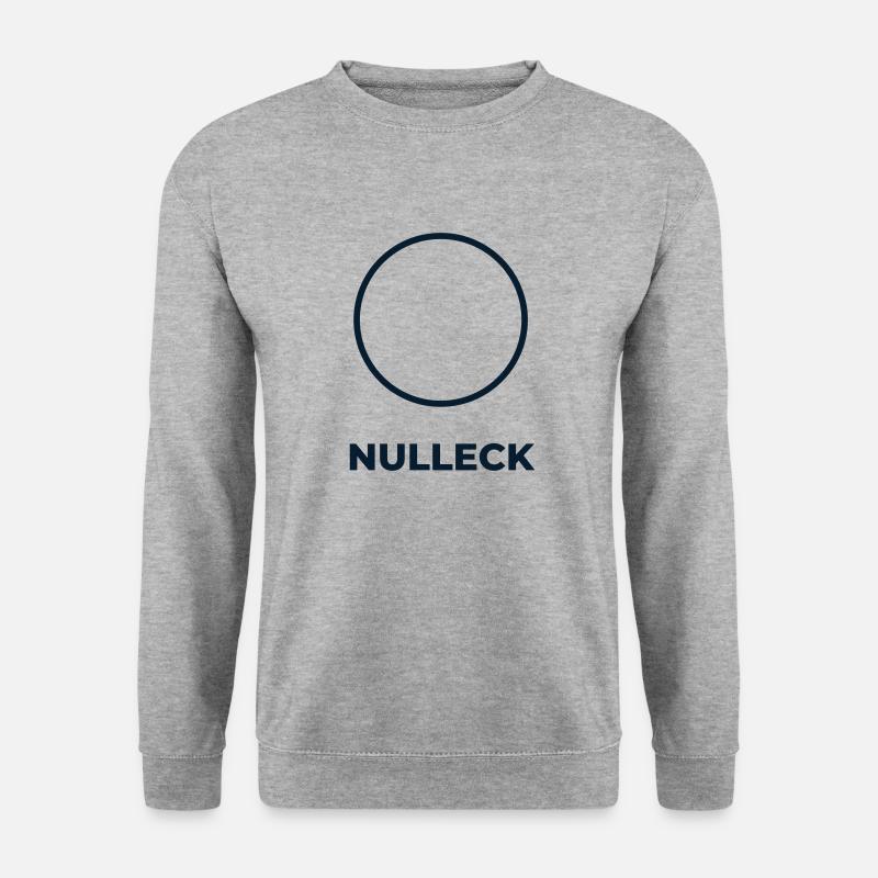 nulleck - Unisex Pullover - Weißgrau meliert
