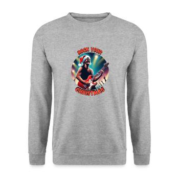 Rocher de Noël 2 - Sweat-shirt Unisexe - gris chiné - Devant - Alina (178cm) & Michal (187cm)