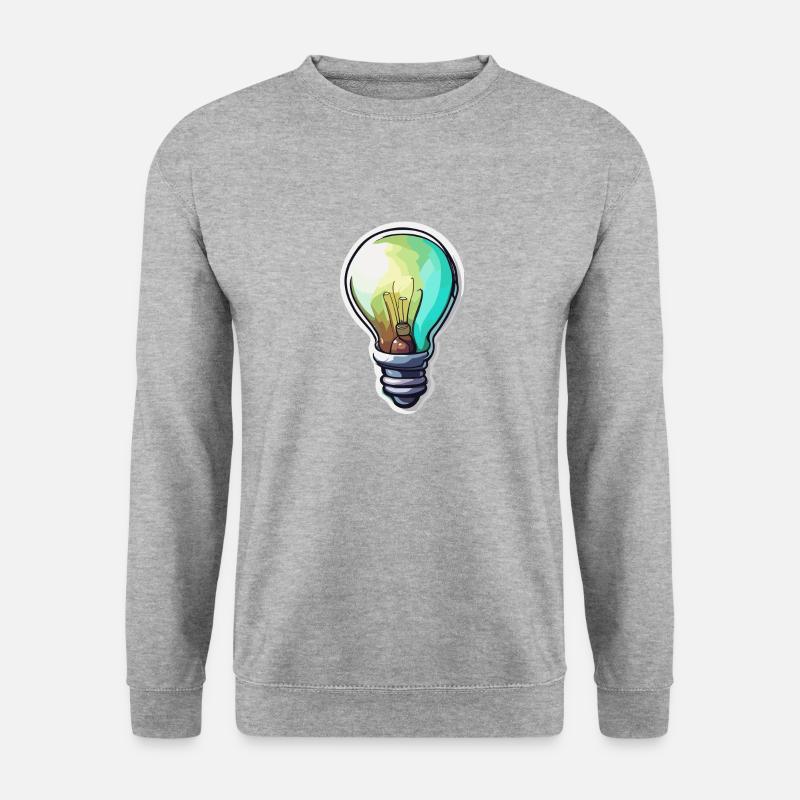 Bulb / Bulb / Brightness / Light - Unisex Sweatshirt - salt & pepper