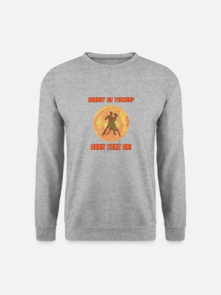 Tanz ab - Unisex Pullover - Weißgrau meliert