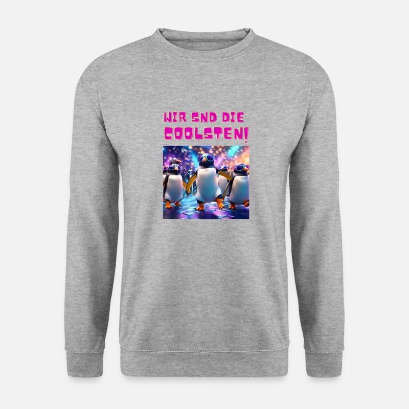 Die Coolsten! - Unisex Pullover - Weißgrau meliert