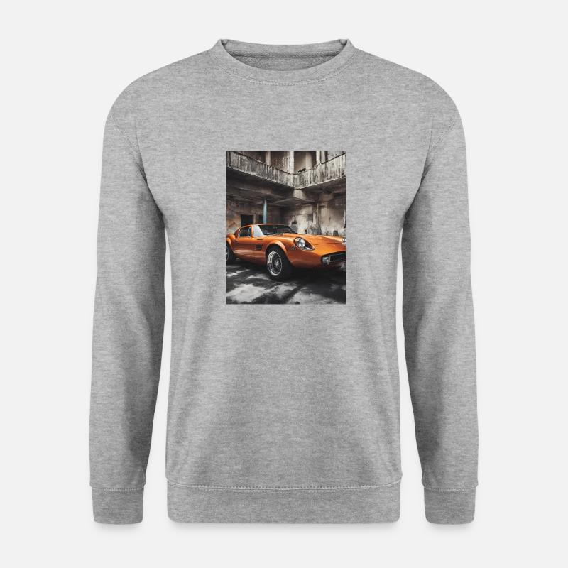 Sportwagen - Unisex Pullover - Weißgrau meliert
