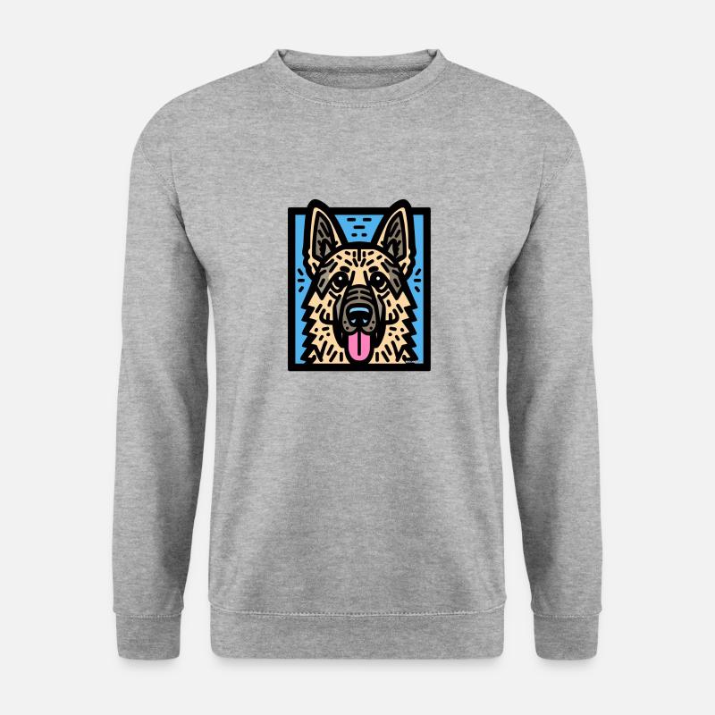 German Shepherd Pop Art - Unisex Sweatshirt - salt & pepper