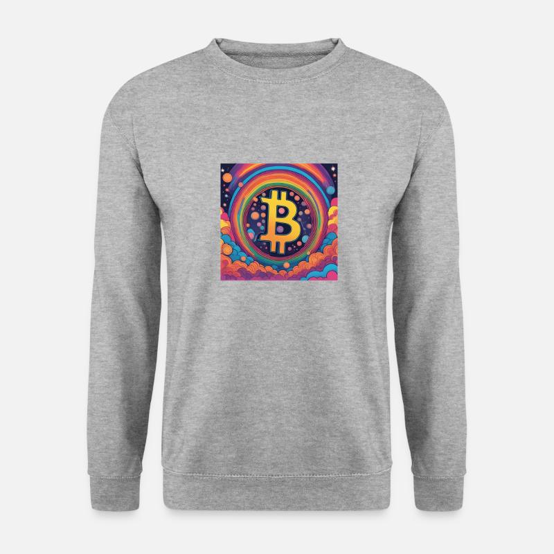 Bitcoin Moon - Unisex Sweatshirt - salt & pepper