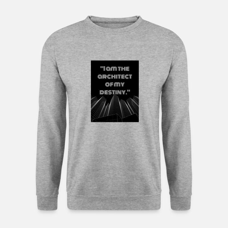 Angličtina - Unisex Pullover - Weißgrau meliert