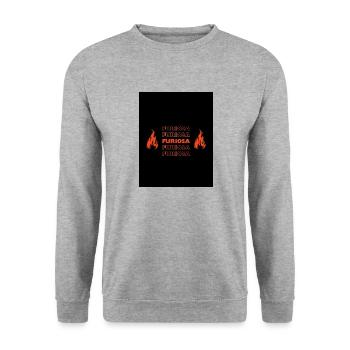 FURIOSA - Sweat-shirt Unisexe - gris chiné - Devant - Alina (178cm) & Michal (187cm)