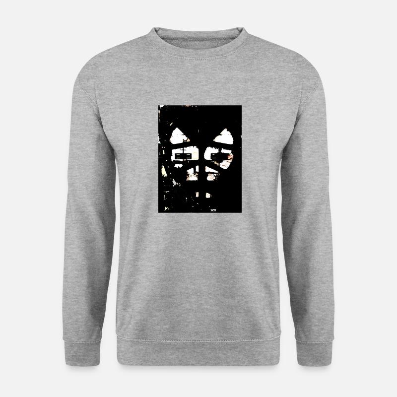 Cat, Katze - Unisex Pullover - Weißgrau meliert