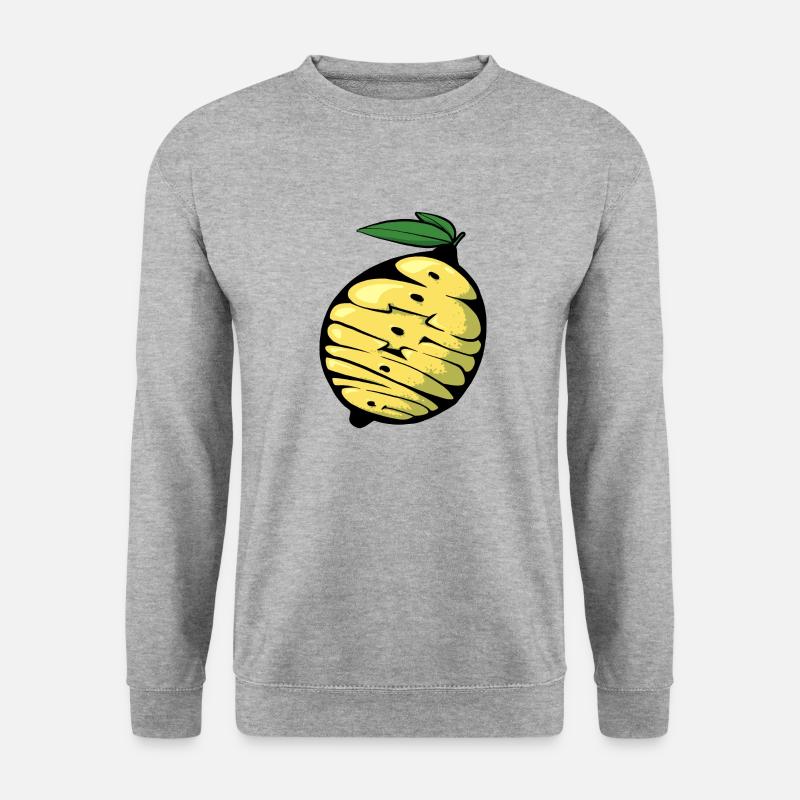 Avocado-Citron Graff - Unisex sweater - hvidgrå meleret
