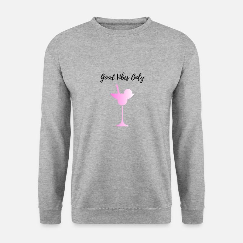 Gute Laune Cocktail - Unisex Pullover - Weißgrau meliert