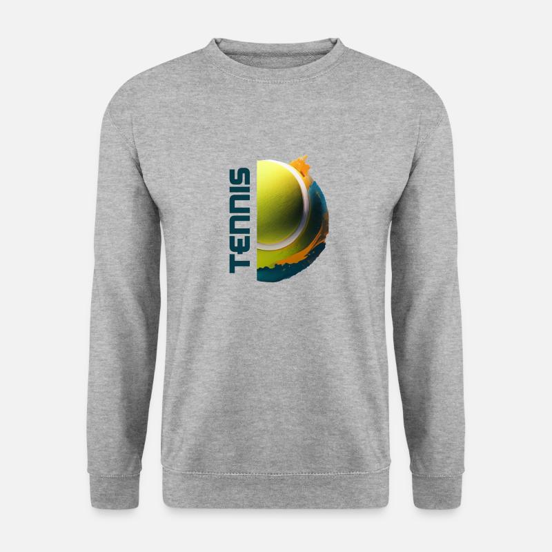 Tennis Spirit - Unisex Pullover - Weißgrau meliert