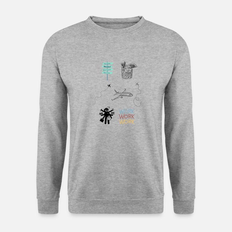 Work vs. Vacation - Unisex Sweatshirt - salt & pepper