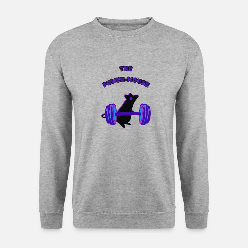 Power Mouse Single - Unisex Sweatshirt - salt & pepper