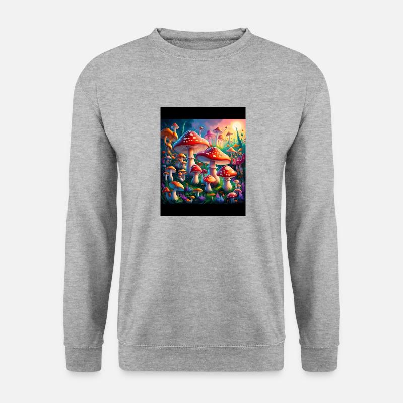 Trippy - Unisex Pullover - Weißgrau meliert