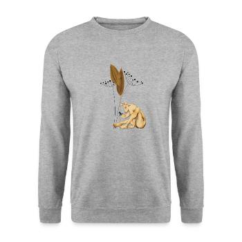 Seedbound Centaur with Dried Pods - Unisex Sweatshirt - salt & pepper - Front - Alina (178cm) & Michal (187cm)