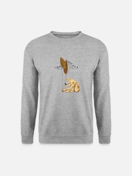 Centauro legato a semi con baccelli secchi - Felpa unisex - grigio chiaro melange