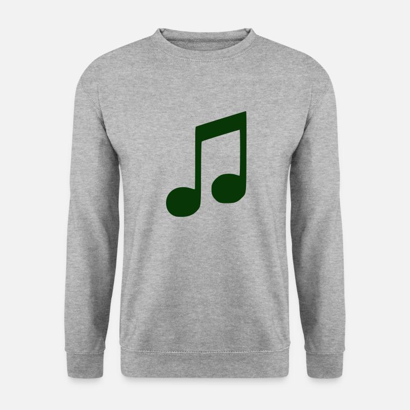 Note - Unisex Pullover - Weißgrau meliert