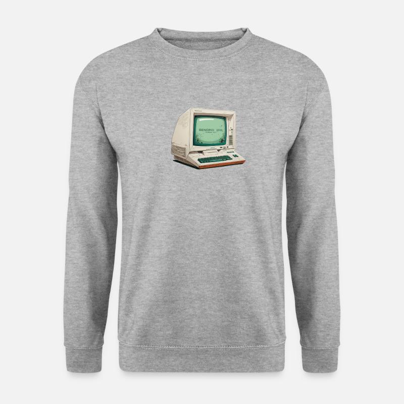 Retro PC sending - Unisex Sweatshirt - salt & pepper