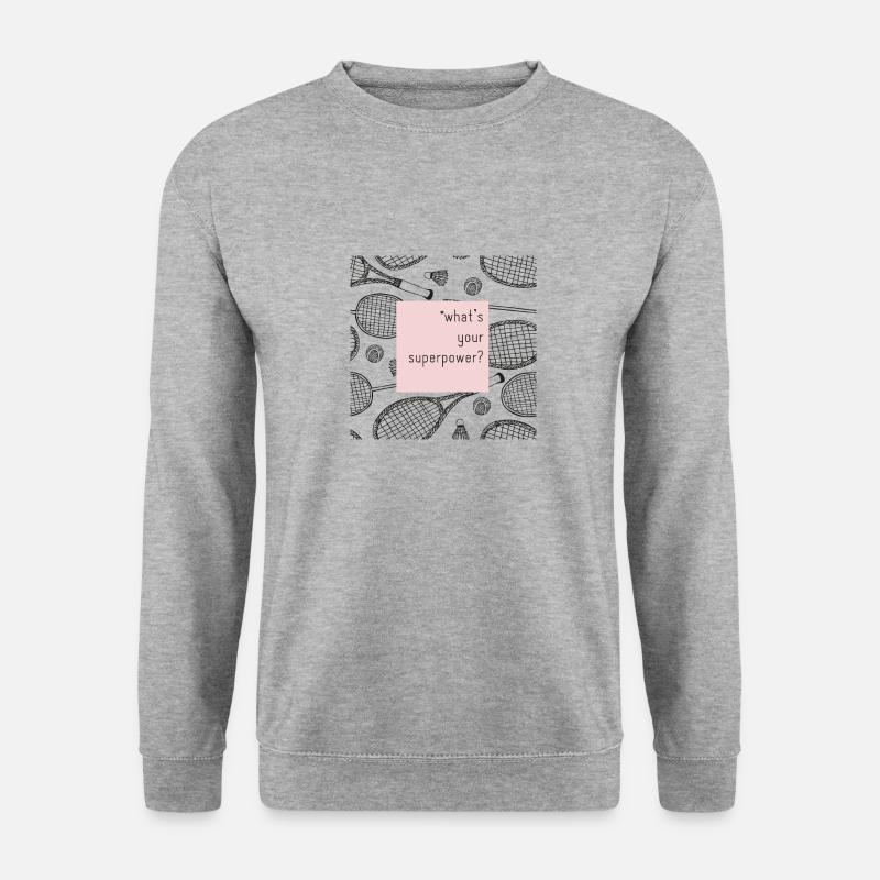 superpower - Unisex Pullover - Weißgrau meliert