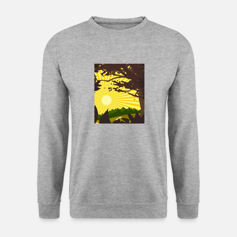 Natur - Unisex Pullover - Weißgrau meliert