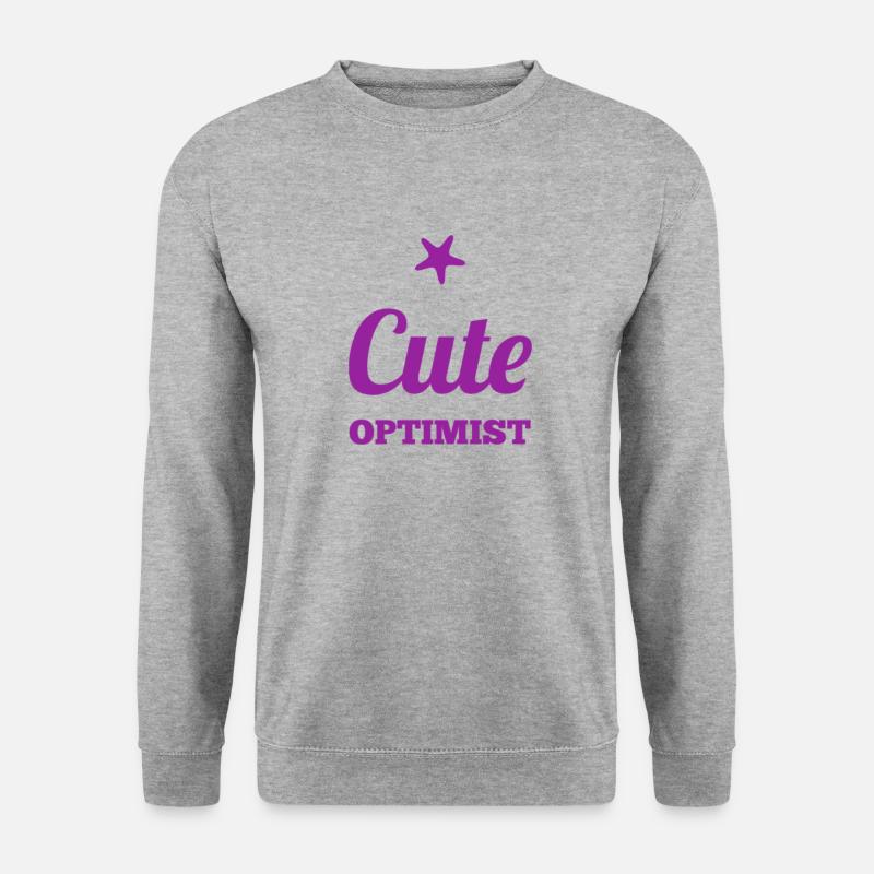 Enkel Geschenkidee - Unisex Pullover - Weißgrau meliert