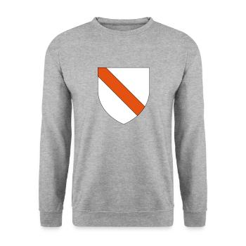 Blason Strasbourg - Sweat-shirt Unisexe - gris chiné - Devant - Alina (178cm) & Michal (187cm)