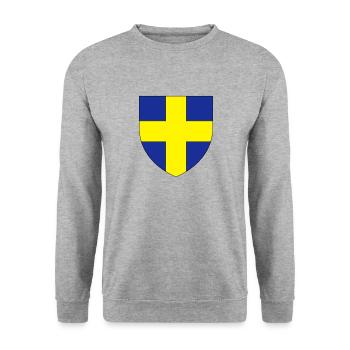 Blason villeToulon Var - Sweat-shirt Unisexe - gris chiné - Devant - Alina (178cm) & Michal (187cm)