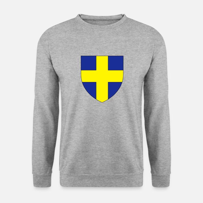 StadtwappenToulon Var - Unisex Pullover - Weißgrau meliert