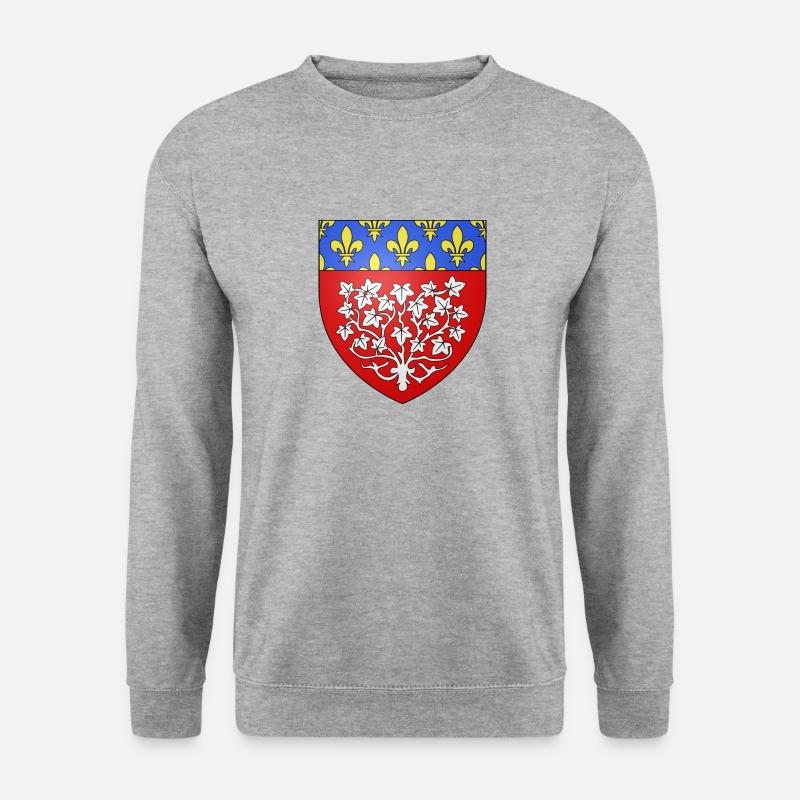 Wappen Amiens - Unisex Pullover - Weißgrau meliert
