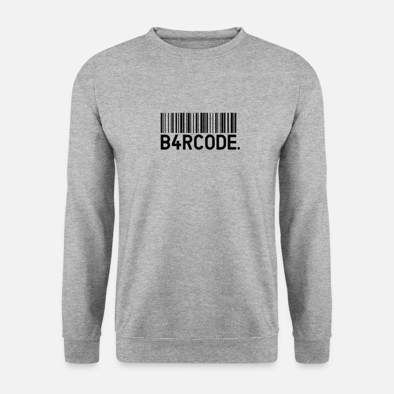 B4RCODE. Black - Unisex Sweatshirt - salt & pepper