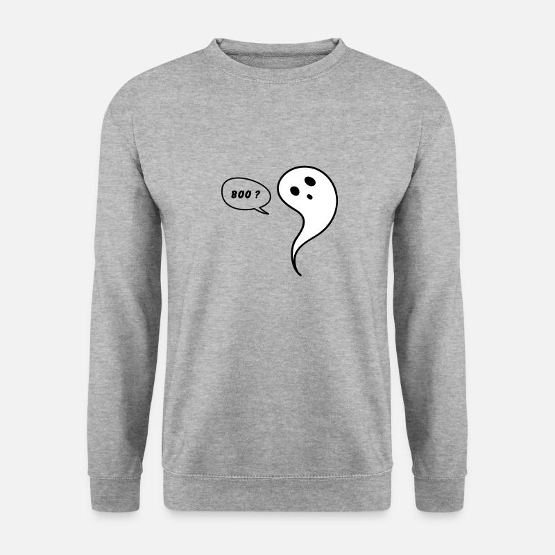 Fantôme mignon boo - Sweat-shirt Unisexe - gris chiné