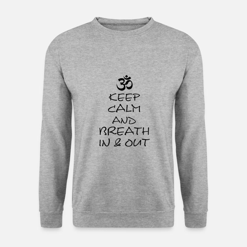 Yoga - Unisex Pullover - Weißgrau meliert