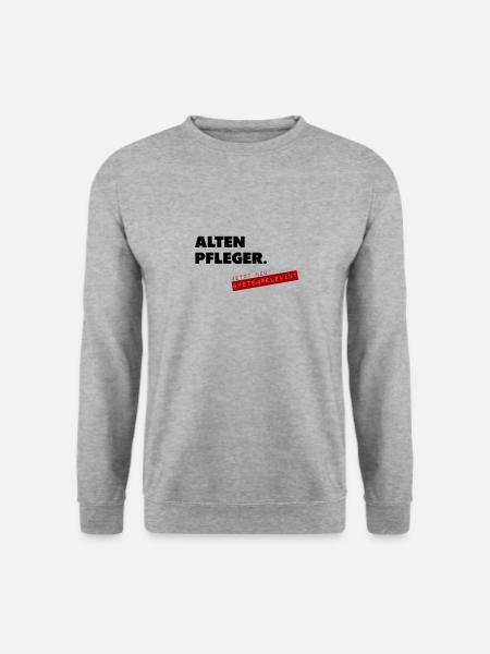 Altenpfleger systemrelevant - Unisex Pullover - Weißgrau meliert