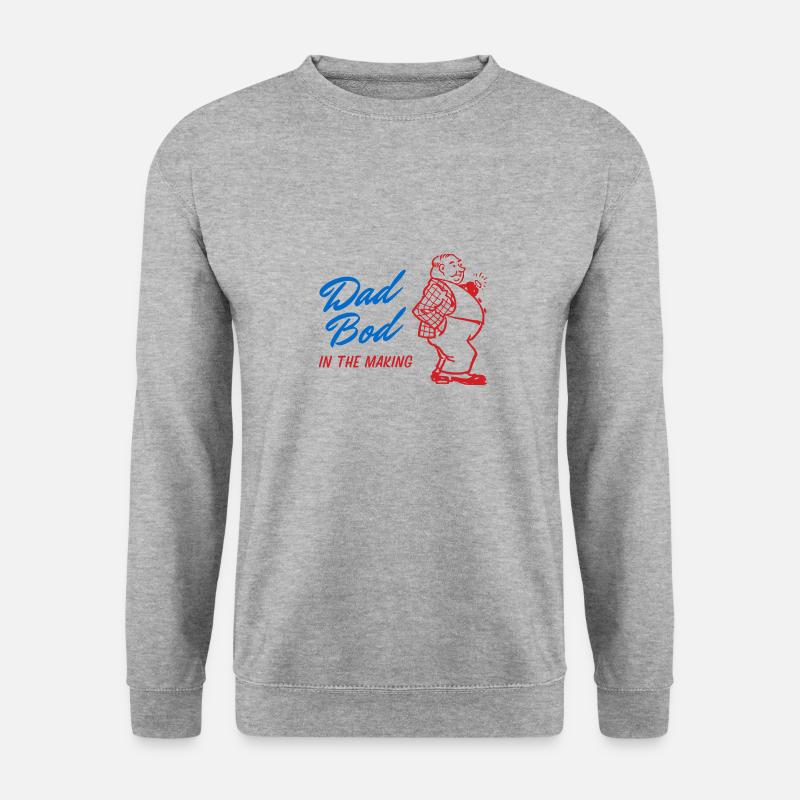 "Dad Bod in the making" old-school design - Unisex Sweatshirt - salt & pepper