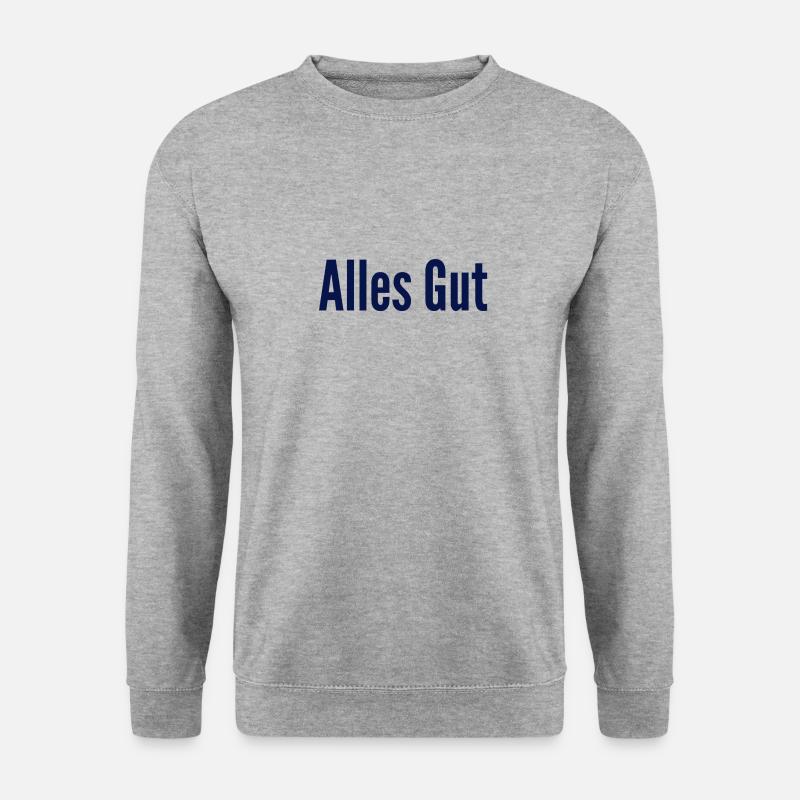 alles gut - Unisex Pullover - Weißgrau meliert
