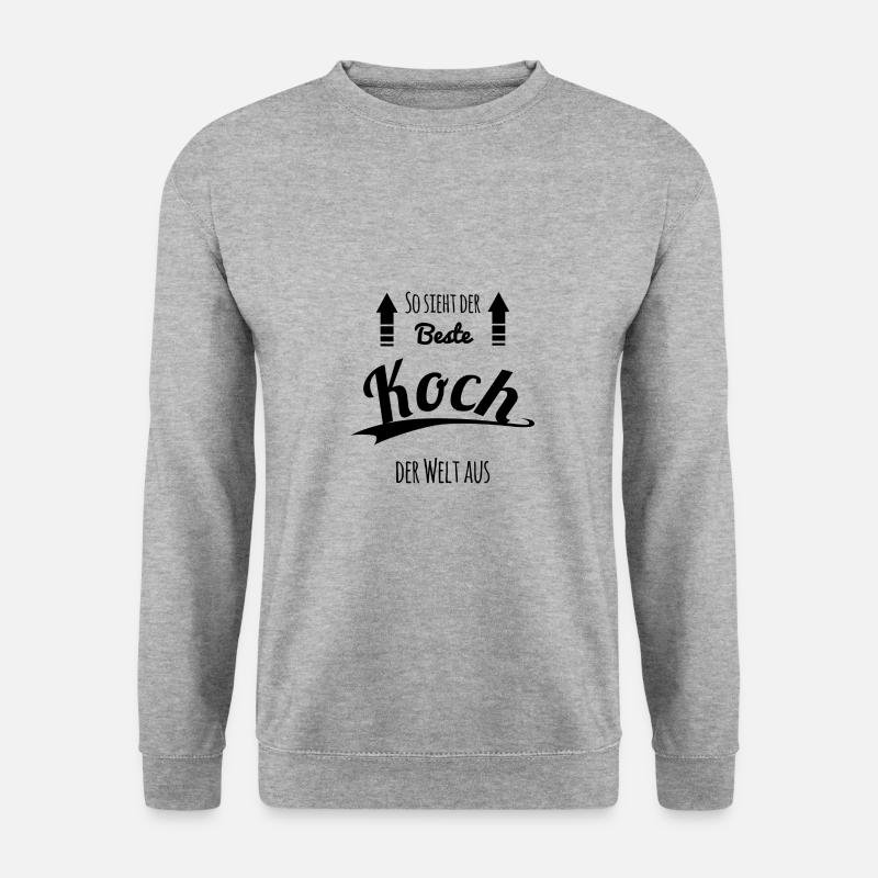 Koch - Unisex Pullover - Weißgrau meliert