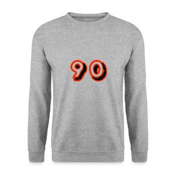 JAHRESTAG. ALLES GUTE ZUM GEBURTSTAG. ALLES GUTE ZUM GEBURTSTAG. - Unisex Pullover - Weißgrau meliert - Vorne - Alina (178cm) & Michal (187cm)