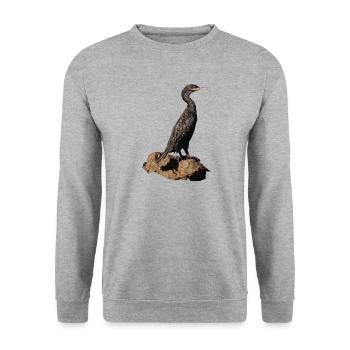 Kormoran - Unisex Pullover - Weißgrau meliert - Vorne - Alina (178cm) & Michal (187cm)