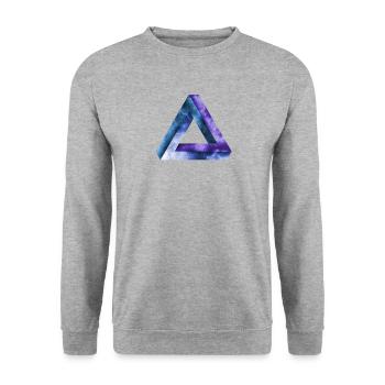 infinite triangle tribar penrose triangle - Unisex Sweatshirt - salt & pepper - Front - Alina (178cm) & Michal (187cm)