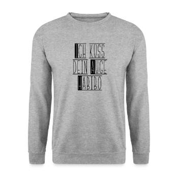 Idée de cadeau drôle drôle drôle énonciations - Sweat-shirt Unisexe - gris chiné - Devant - Alina (178cm) & Michal (187cm)