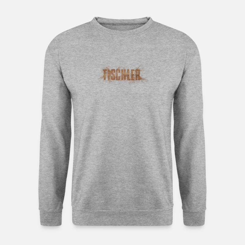 Tischler - Unisex Pullover - Weißgrau meliert